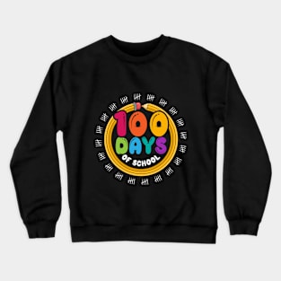 100th Day of School Teacher and Student Crewneck Sweatshirt